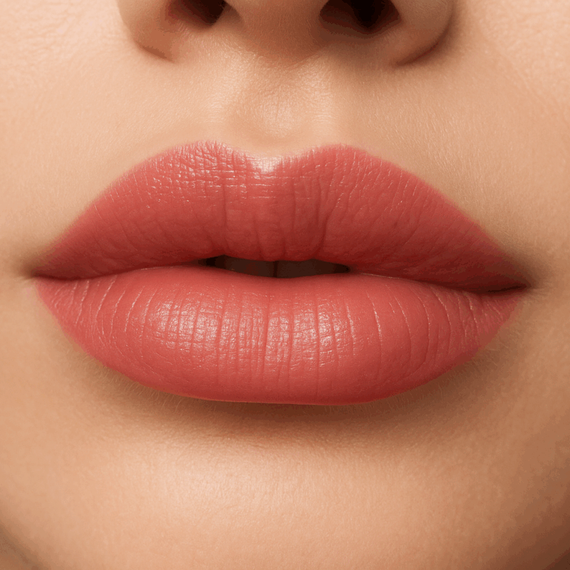 Plump lips after lip filler treatment