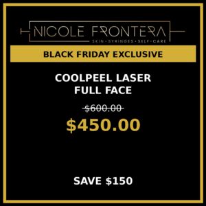 Cool Peel Laser Full Face - $450 (Save $150!) - Black Friday Special